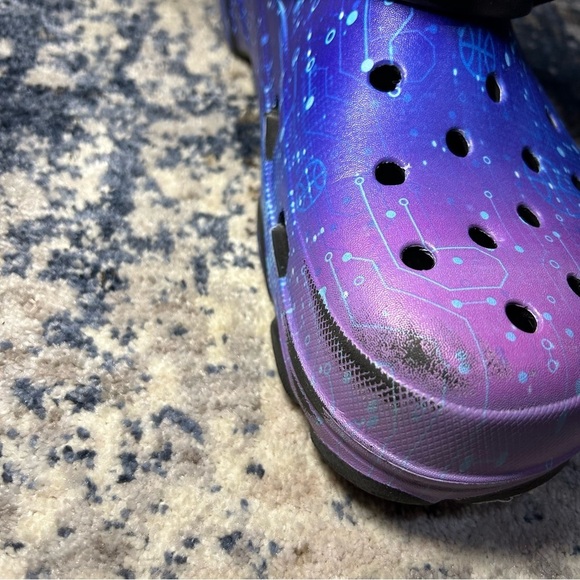 Crocs Classic All-Terrain Looney Tunes Space Jam Black Purple Clogs Size 12 main image 5